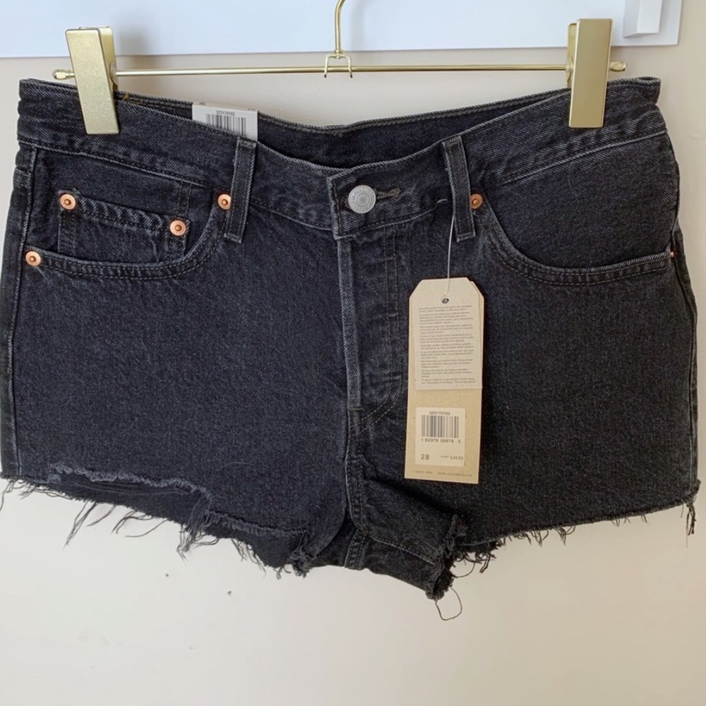 Levis 501 black shorts